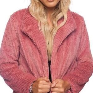 Buddy Love Faux Fur Jacket Small